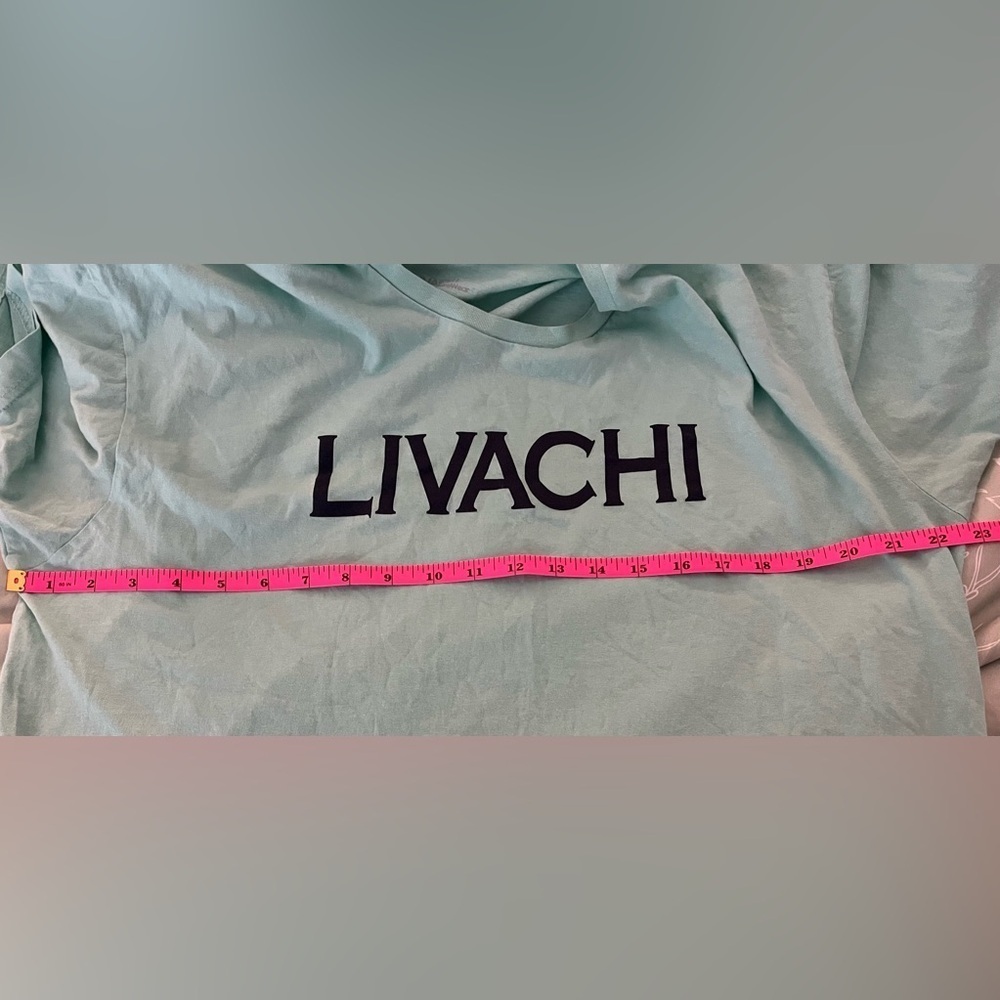 EUC Livachi Men’s Premium Leisurewear Short Sleeve Tee, Teal/Mint Green; Size XL - Picture 5 of 5